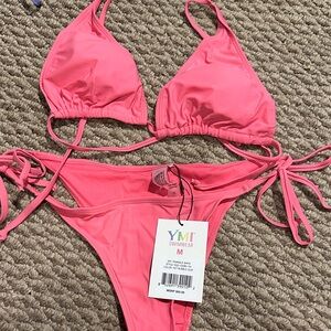 YMI Vibrant Pink Swimwear Set